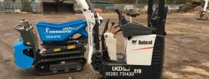 Power barrow Hire Derby Image with micro digger